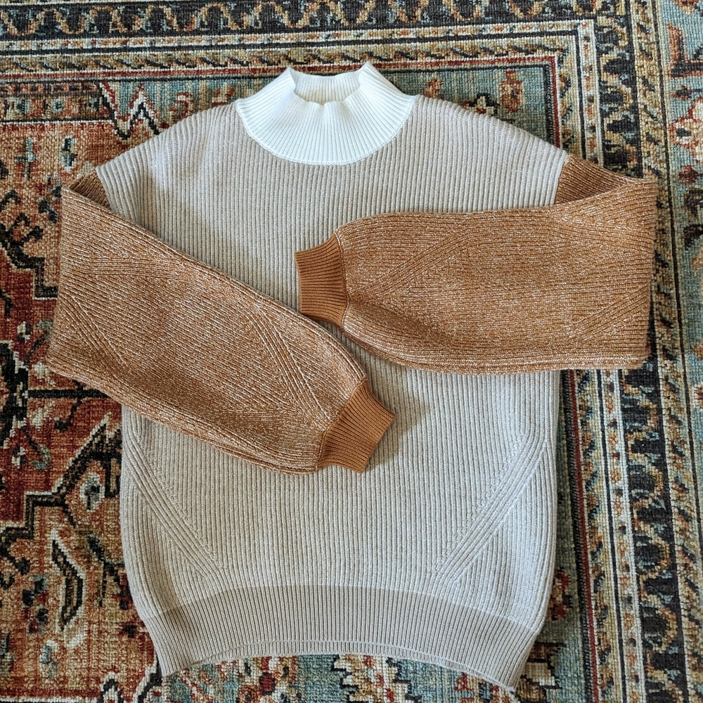 The Post Mock Neck Sweater Size Medium
